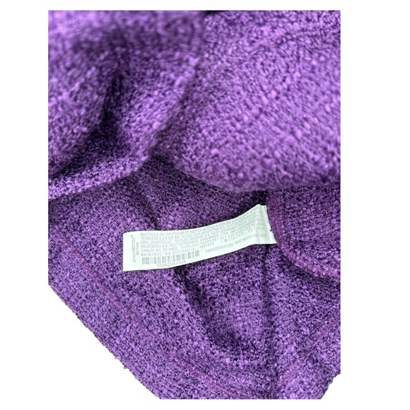 NWT Zara Purple Tweed Cropped Jacket Women's Sz xsmall - Picture 8 of 10